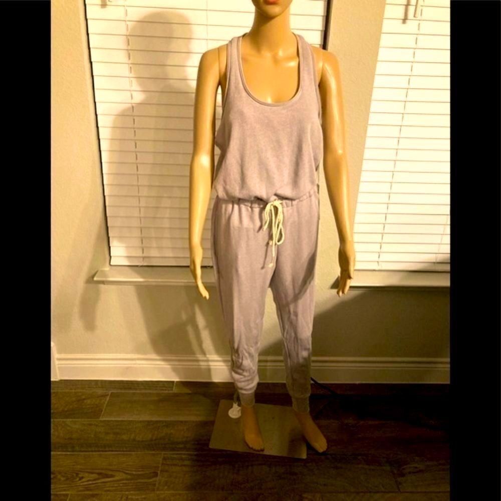 Nwt young fabulous & broke fleece jumpsuit joggers